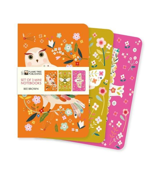 NB Pack Bee Brown Set of 3 Mini Notebooks