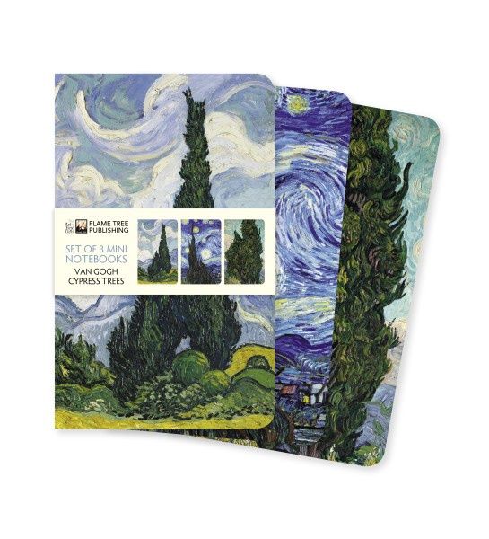 NB Vincent van Gogh: Cypresses Set of 3 Mini Notebooks