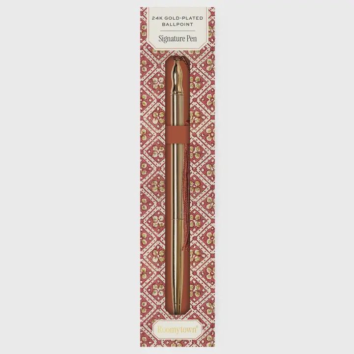 PN 24k Gold Plated Ballpoint Pen - various, Design: Warm Rust
