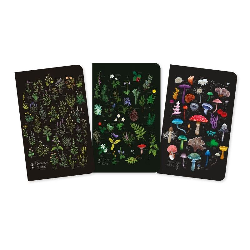NB Anna Stead: Herbals Set of 3 Mini Notebooks