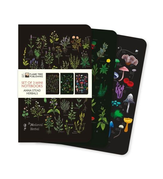 NB Anna Stead: Herbals Set of 3 Mini Notebooks