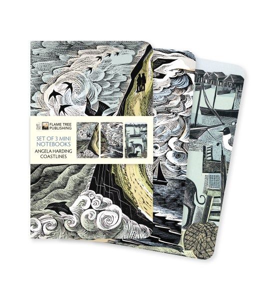 NB Angela Harding: Coastlines Set of 3 Mini Notebooks
