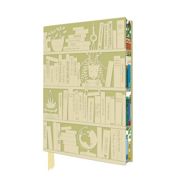 NB Georgia Breeze: Bookshelves Artisan Art Notebook (Lined)