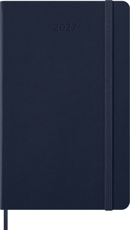 DI 2027 12-Month Daily Large Hardcover Notebook: Sapphire Blue