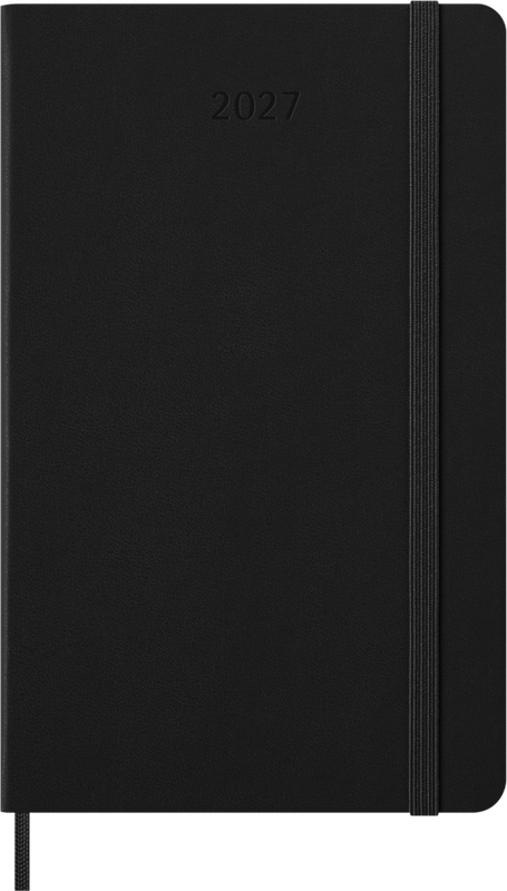 DI 2027 12-Month Daily Large Hardcover Notebook: Black