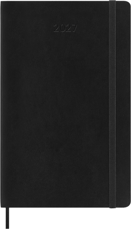 DI 2027 12-Month Daily Large Softcover Notebook: Black