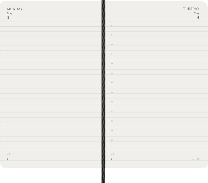DI 2027 12-Month Daily Large Softcover Notebook: Black
