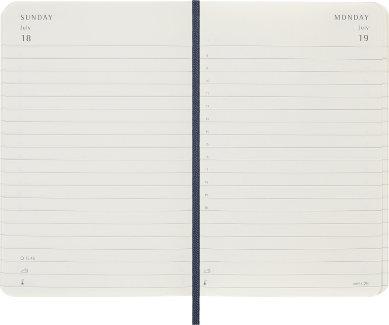 DI 2027 12-Month Daily Pocket Softcover Notebook: Sapphire Blue