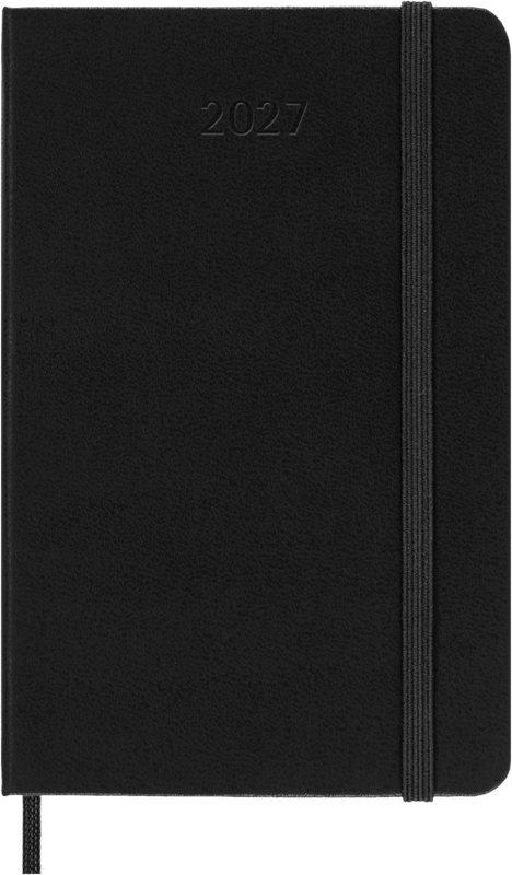DI 2027 12-Month Weekly Pocket Hardcover Notebook: Black