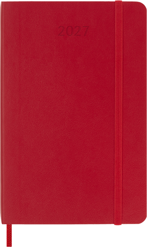DI 2027 12-Month Weekly Pocket Softcover Notebook: Scarlet Red