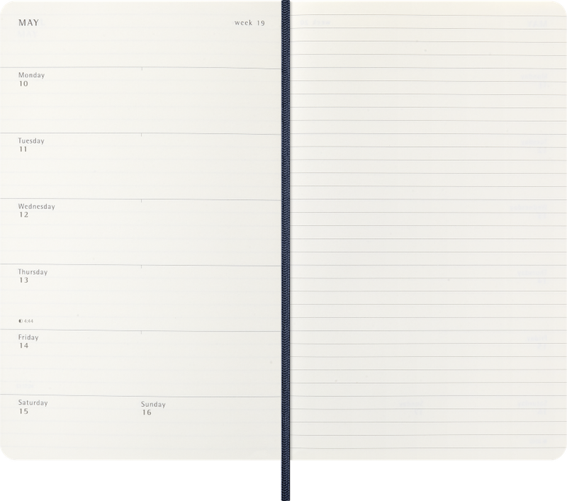 DI 2027 12-Month Weekly Large Softcover Notebook: Sapphire Blue