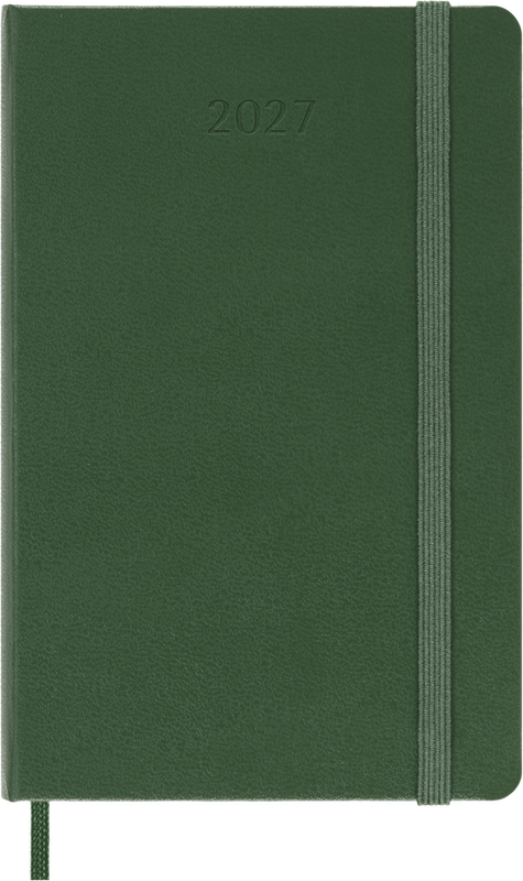 DI 2027 12-Month Daily Pocket Hardcover Notebook: Myrtle Green