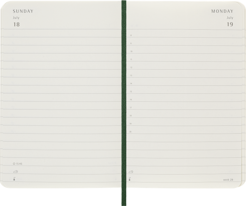 DI 2027 12-Month Daily Pocket Softcover Notebook: Myrtle Green