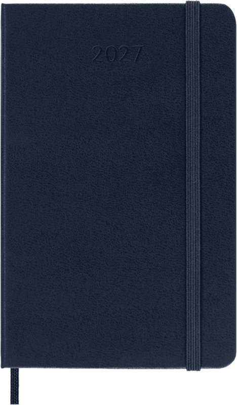 DI 2027 12-Month Weekly Pocket Hardcover Notebook: Sapphire Blue