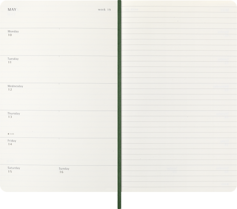DI 2027 12-Month Weekly Large Softcover Notebook: Myrtle Green