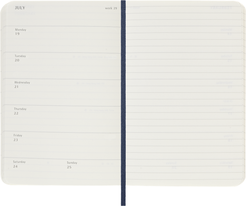 DI 2027 12-Month Weekly Pocket Softcover Notebook: Sapphire Blue