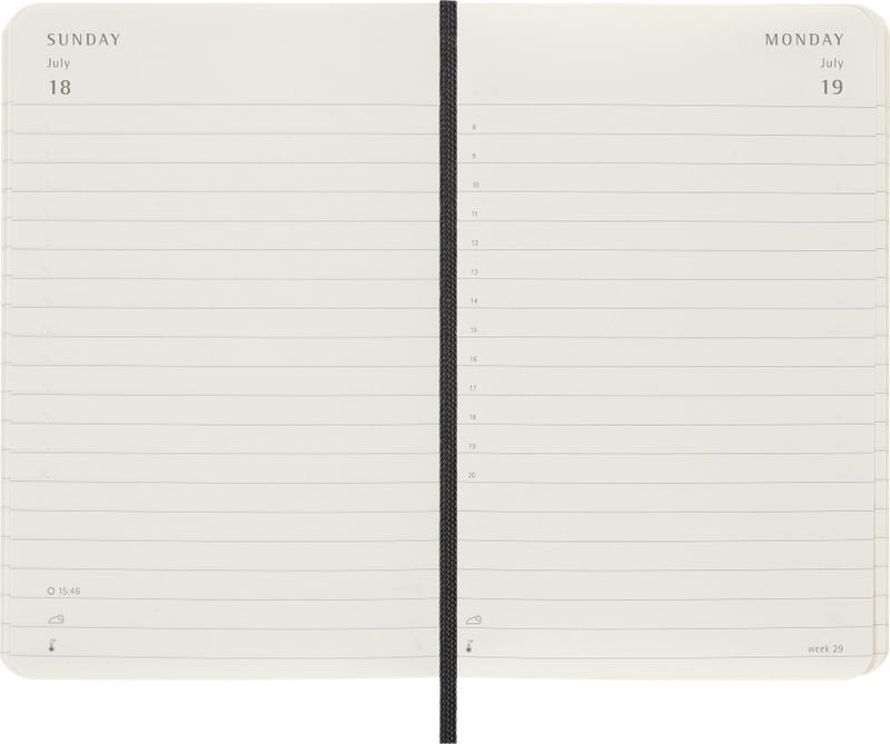 DI 2027 12-Month Daily Pocket Softcover Notebook: Black