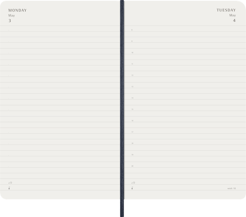 DI 2027 12-Month Daily Large Softcover Notebook: Sapphire Blue