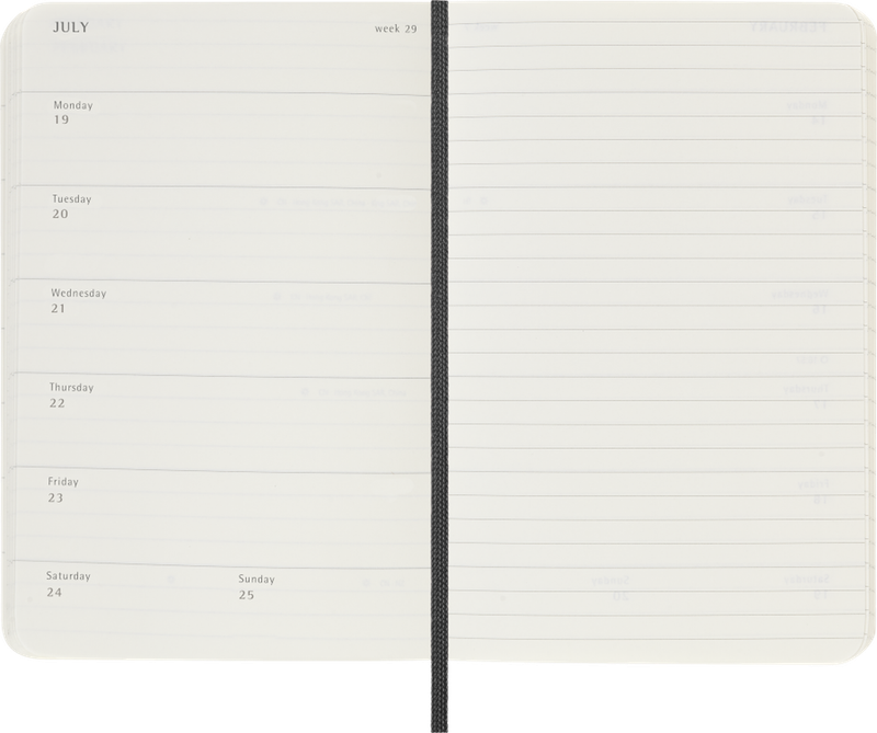 DI 2027 12-Month Weekly Pocket Softcover Notebook: Black