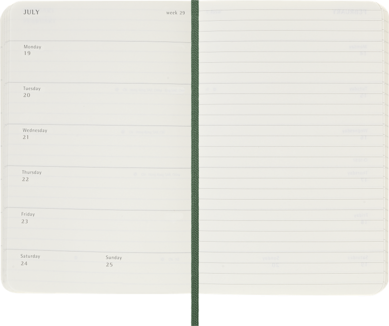 DI 2027 12-Month Weekly Pocket Softcover Notebook: Myrtle Green