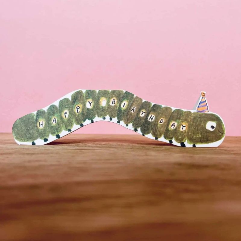 GC Caterpillar Birthday Card