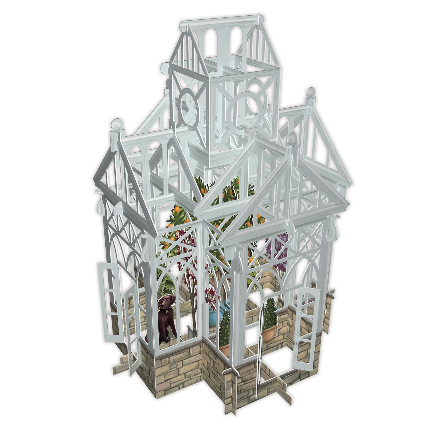 GC The Glass House 3D Pop Up Greetings Card