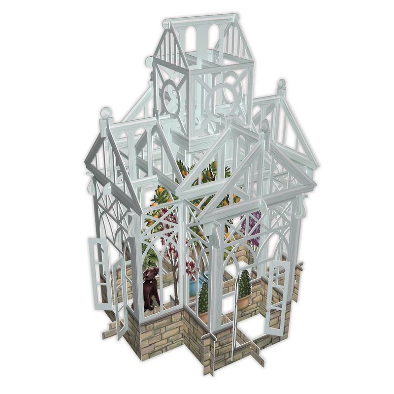 GC The Glass House 3D Pop Up Greetings Card
