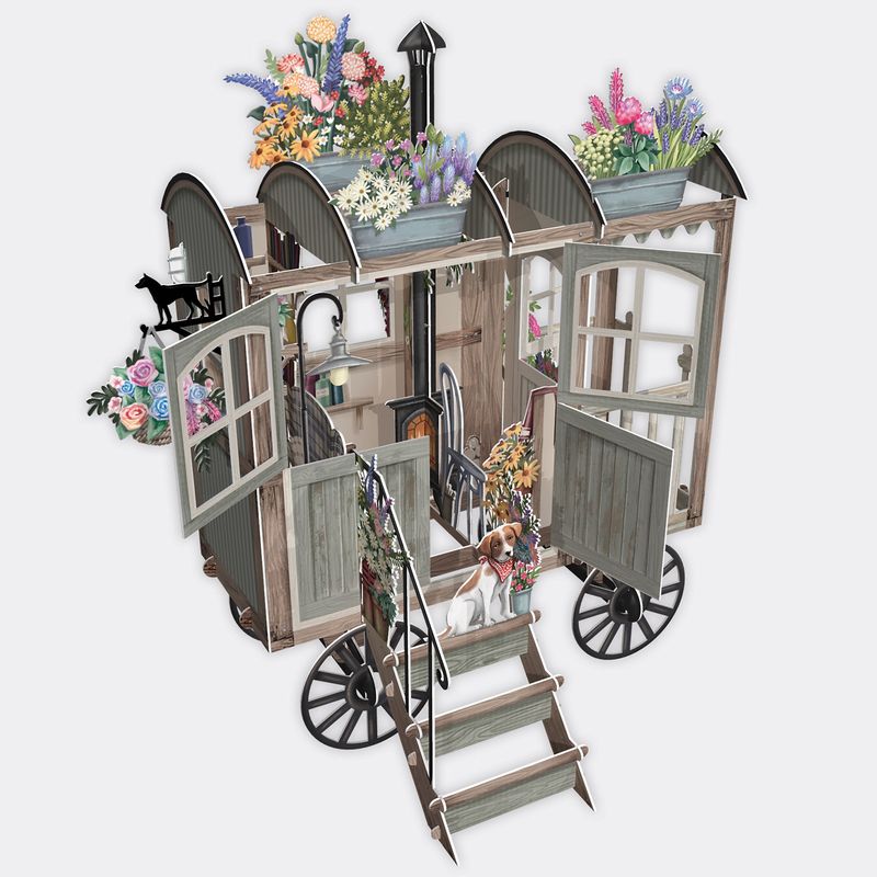 GC The Sheperds Hut 3D Pop Up Greetings Card