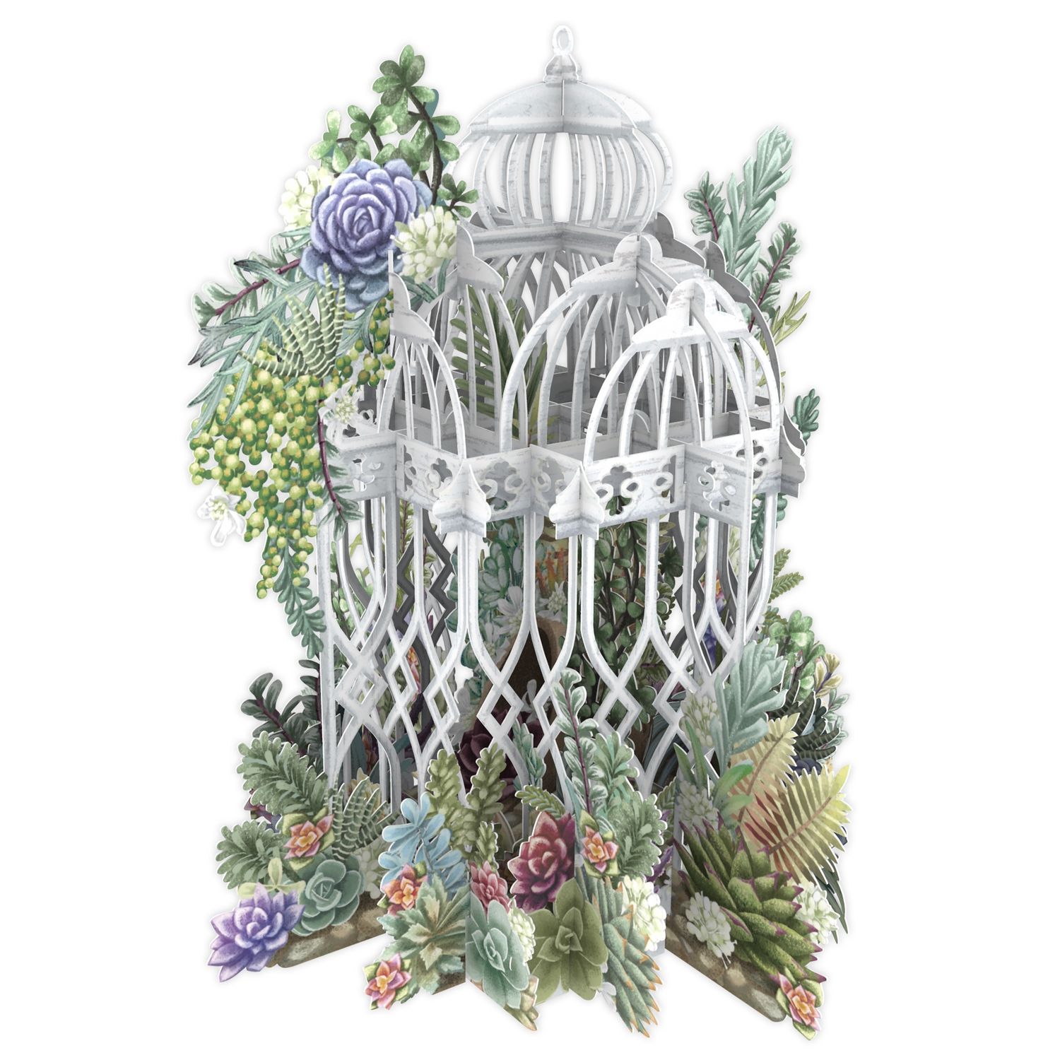 GC Succulent Cage / Love 3D Pop Up Greetings Card