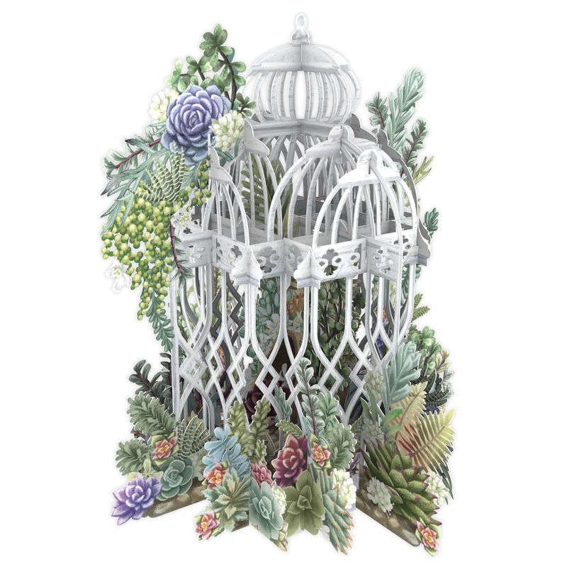 GC Succulent Cage / Love 3D Pop Up Greetings Card