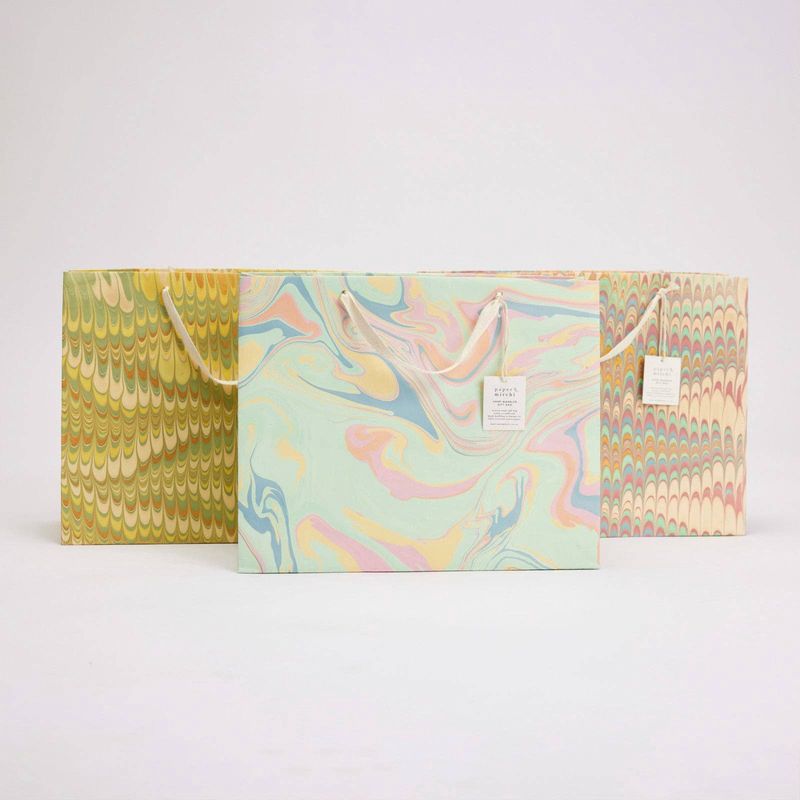 Hand Marbled Gift Bags (Large) - Bouquet
