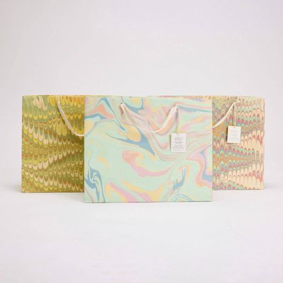 Hand Marbled Gift Bags (Large) - Bouquet