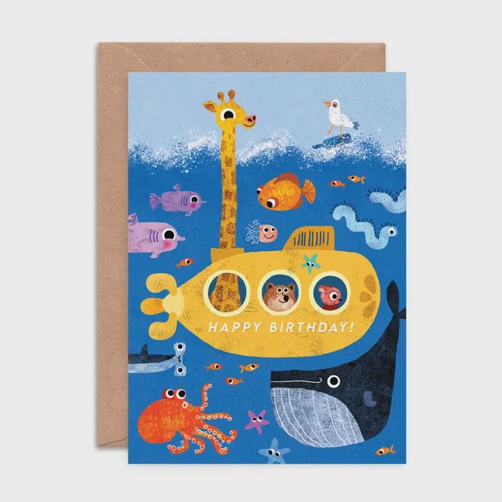 GC Birthday Submarine Greeting Card
