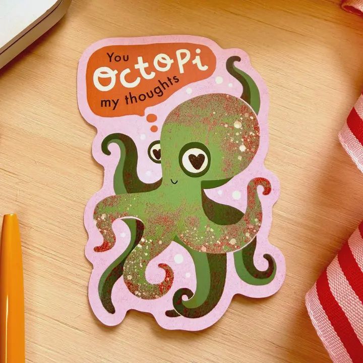 SK Octopus Vinyl Sticker | Octopi My Thoughts Decal