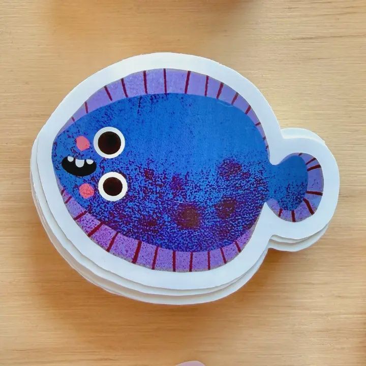SK Fish Vinyl Sticker | Funny Plaice