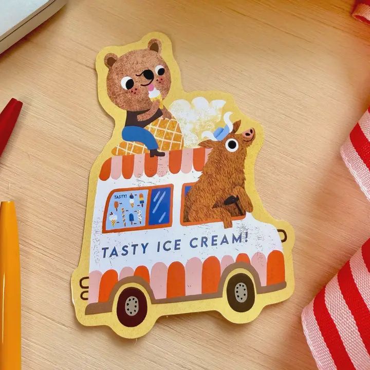 SK Ice Cream Van Vinyl Sticker
