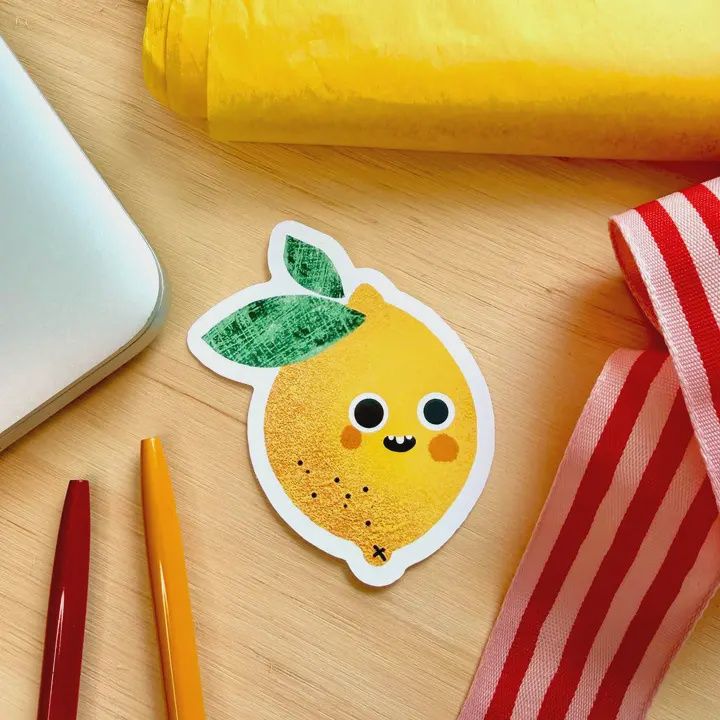 SK Lemon Vinyl Sticker