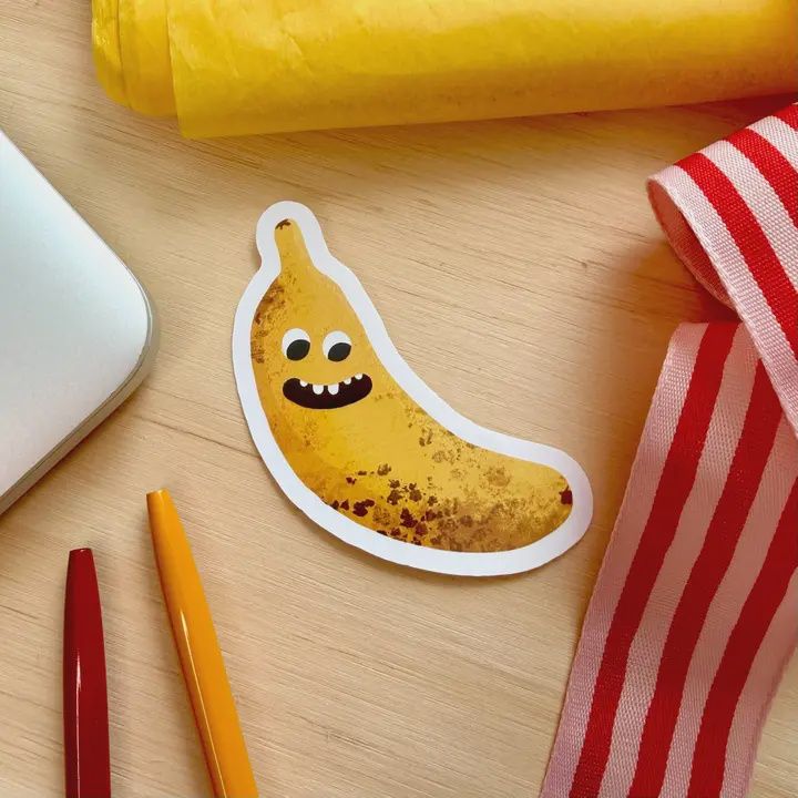 SK Banana Vinyl Sticker