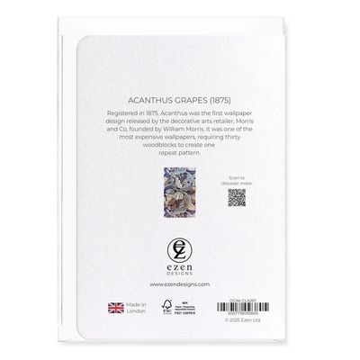 GC Acanthus Grapes Greeting Card
