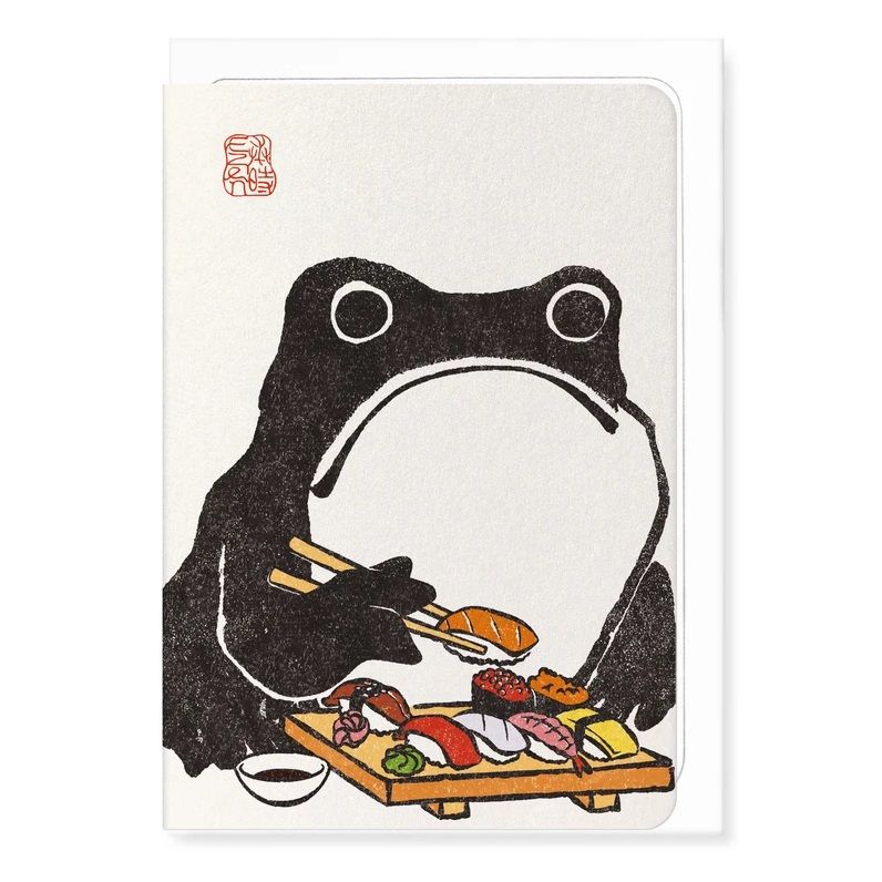 GC Sushi Ezen Frog Greeting Card