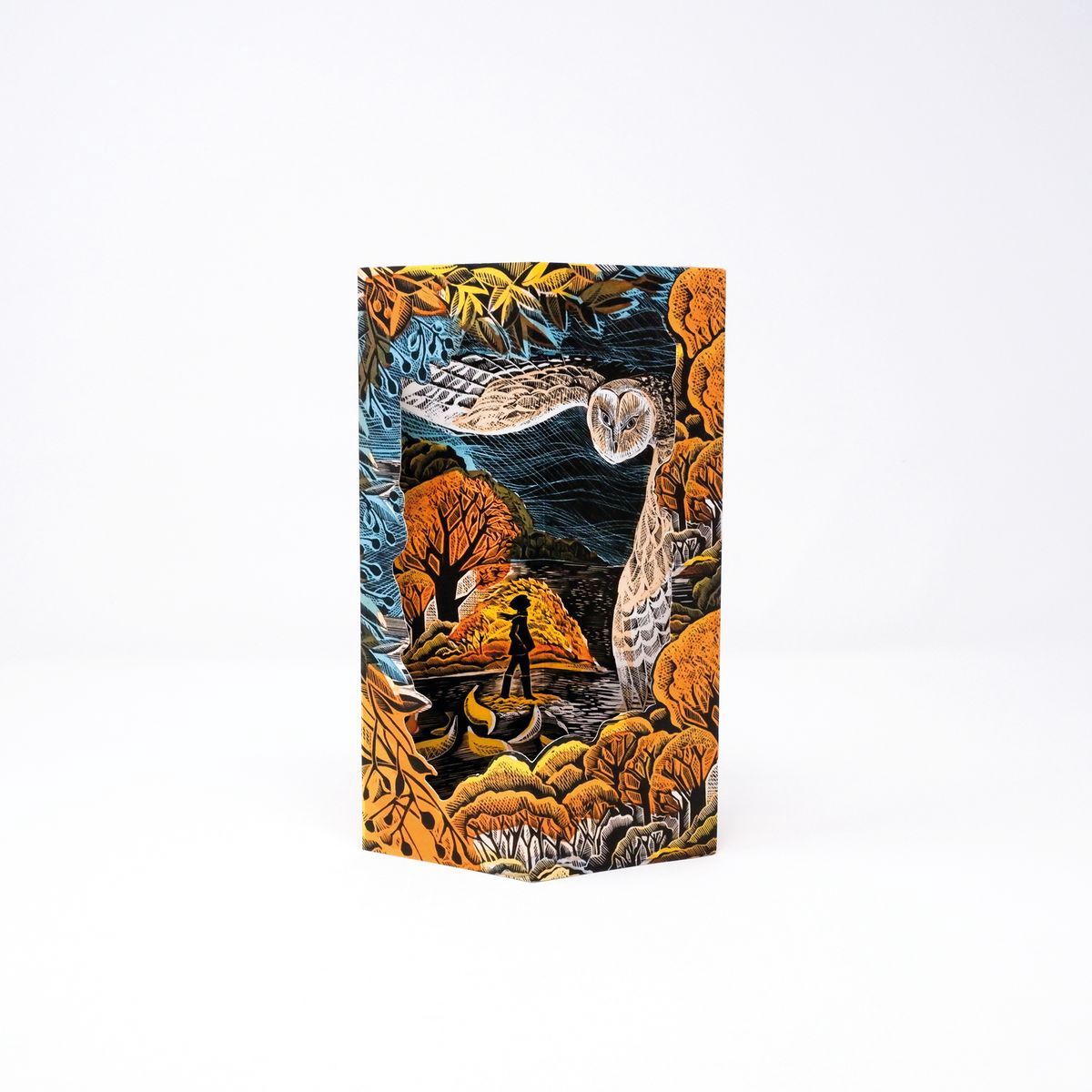 GC Angela Harding October Owl Diaorama Card
