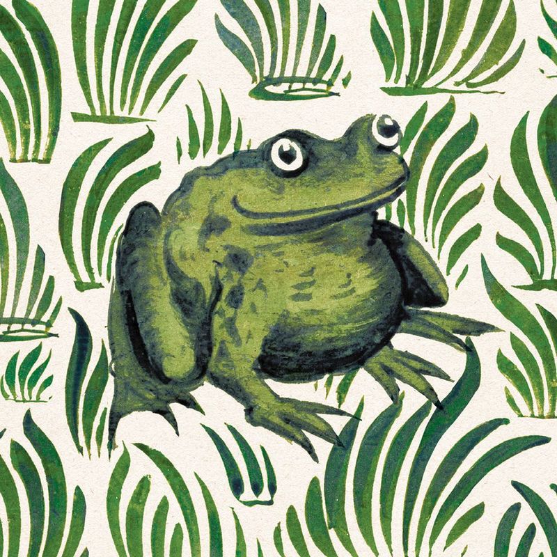 NC William De Morgan Frog Tile