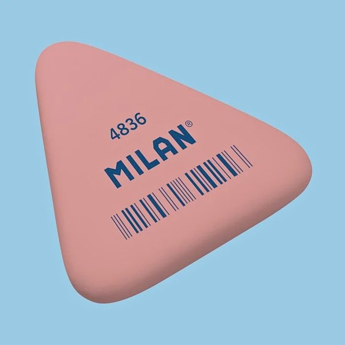 ST Single Milan Triangular Soft Synthetic Rubber Eraser 4836