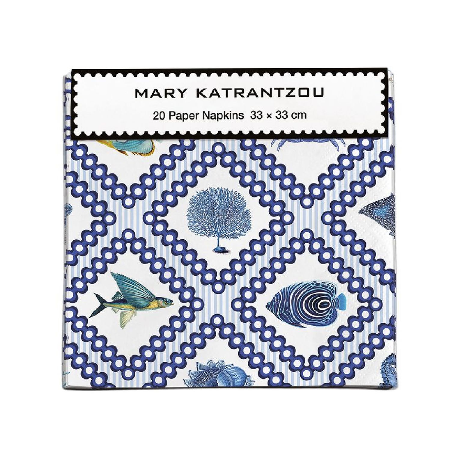 NA Mary Katrantzou Blue Sea Grid