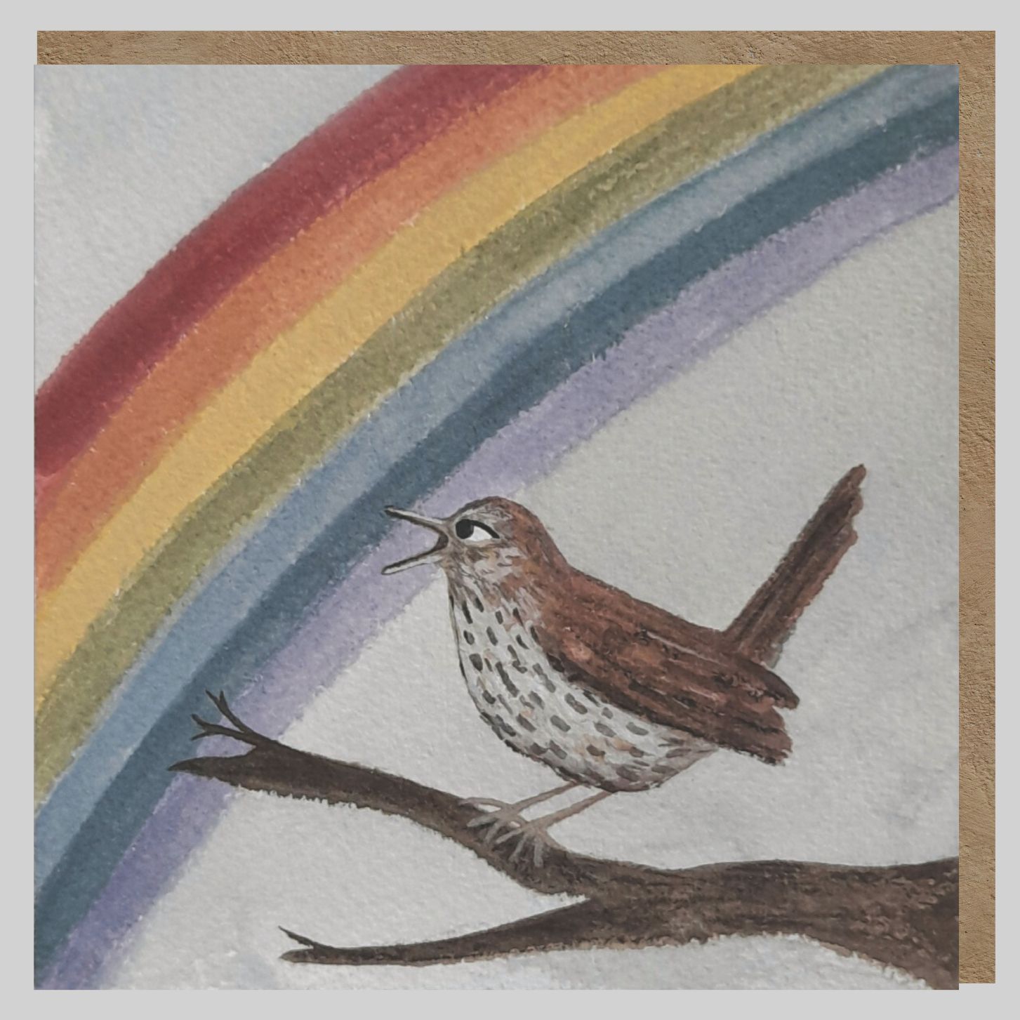 Rainbow Song greeting card | Nature | Bird | any occasion
