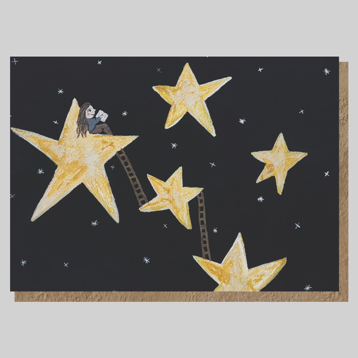 Star Reader Greeting Card | Thank You Teacher | Graduation