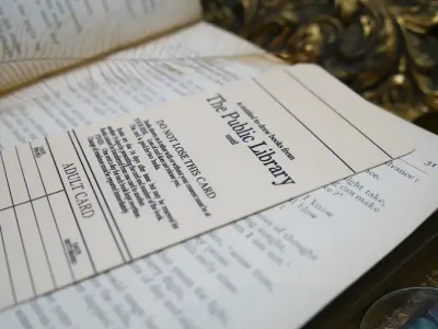 BA Library Card Bookmark