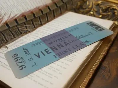 BA Bram Stoker's Dracula Bookmark - John Harker's Train Ticket