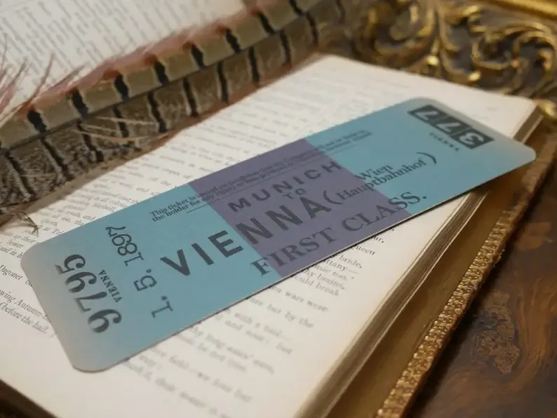 BA Bram Stoker's Dracula Bookmark - John Harker's Train Ticket
