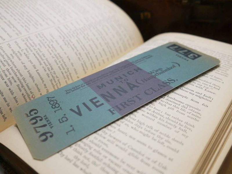 BA Bram Stoker's Dracula Bookmark - John Harker's Train Ticket